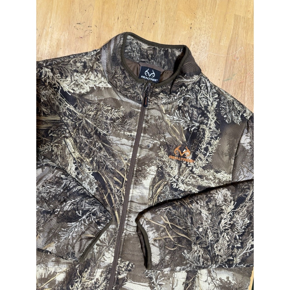 Realtree Max-1 Camo Hunting Jacket 2XL Insulated Full Zip Lightweight